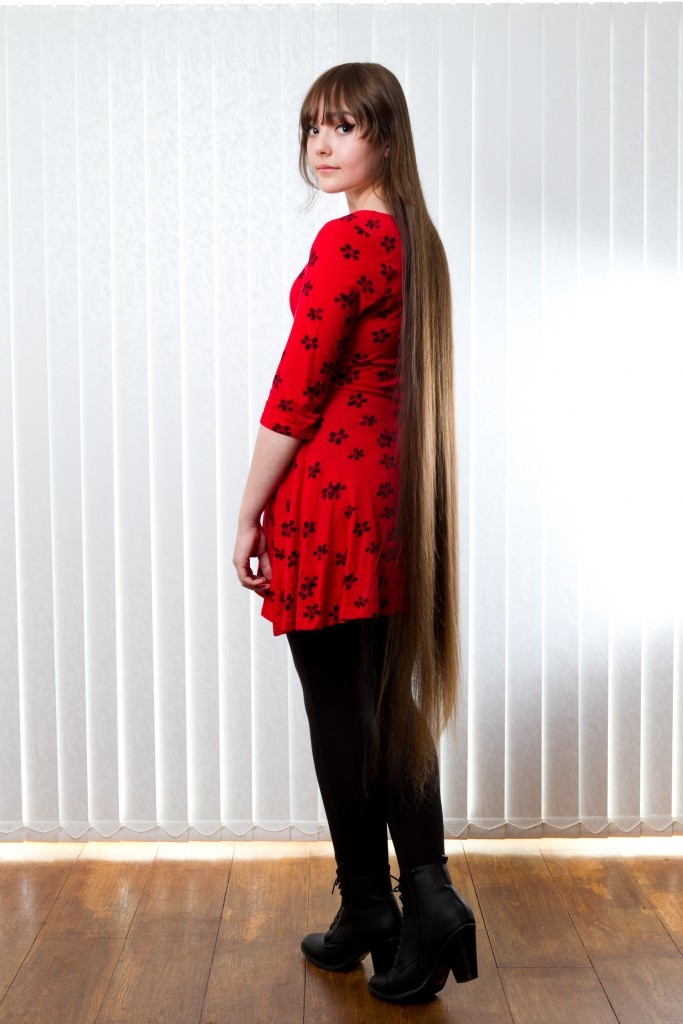 Aaron was named as having the longest hair in Scotland (Andrew Cawley / DC Thomson)