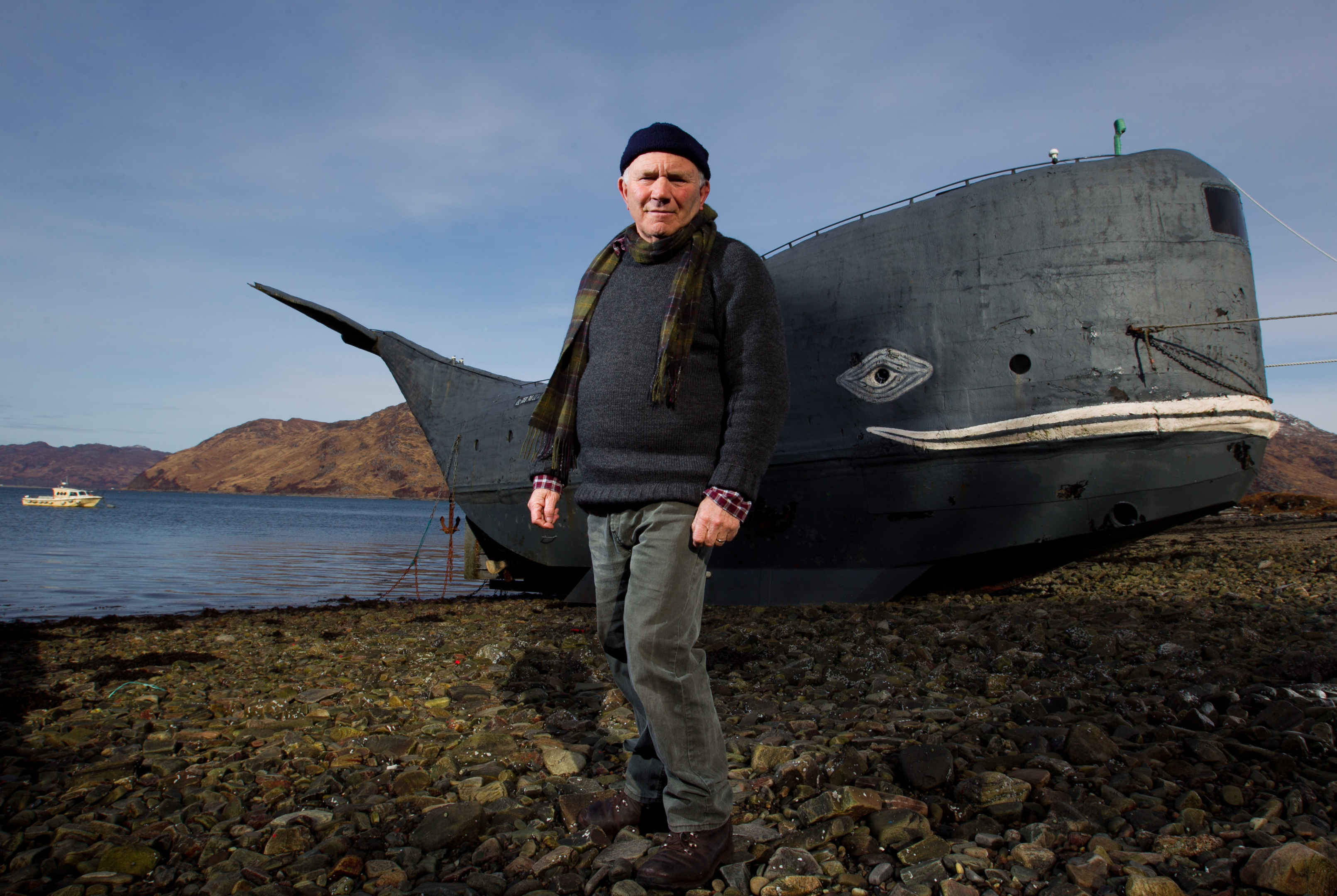 Tom McClean, and his whale boat "Moby" (Andrew Cawley / DC Thomson)