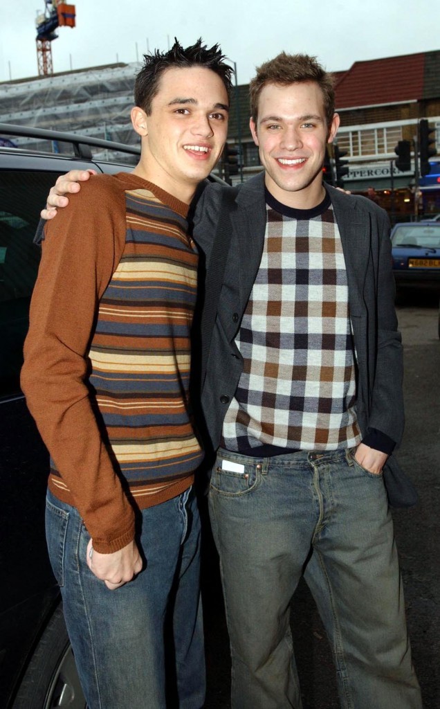 Pop Idol finalists Gareth Gates (left) and Will Young, 2002 (Yui Mok / PA Wire)