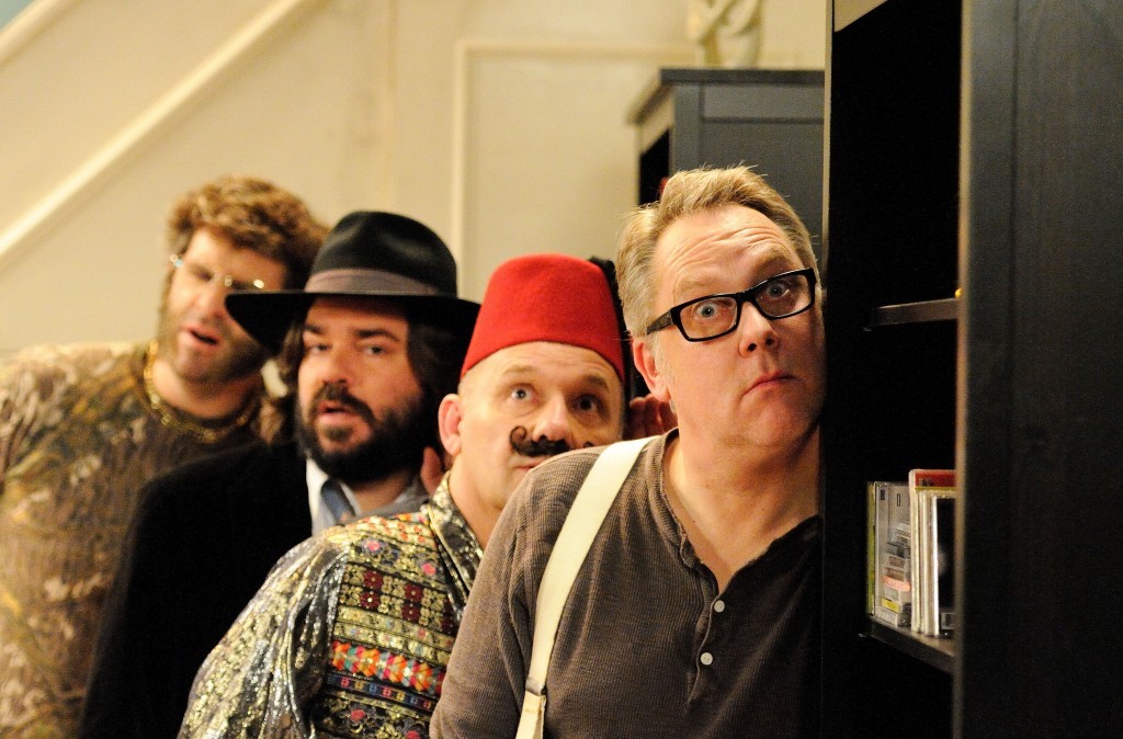 Vic and Bob with fellow House of Fools cast members Dan Skinner and Matt Berry (Pett TV / Christopher Baines)