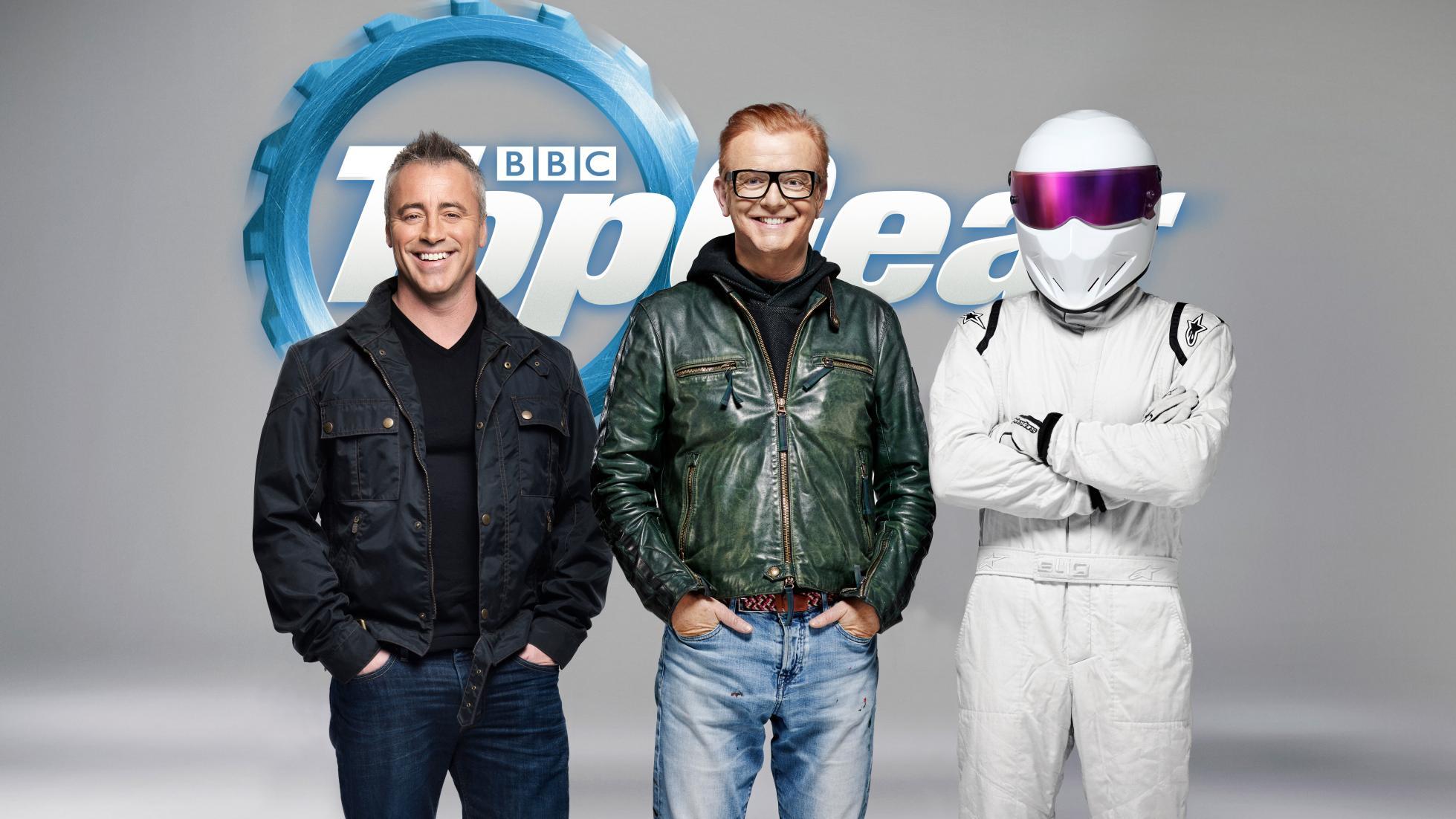 Matt LeBlanc joins Chris Evans and The Stig on Top Gear (BBC)