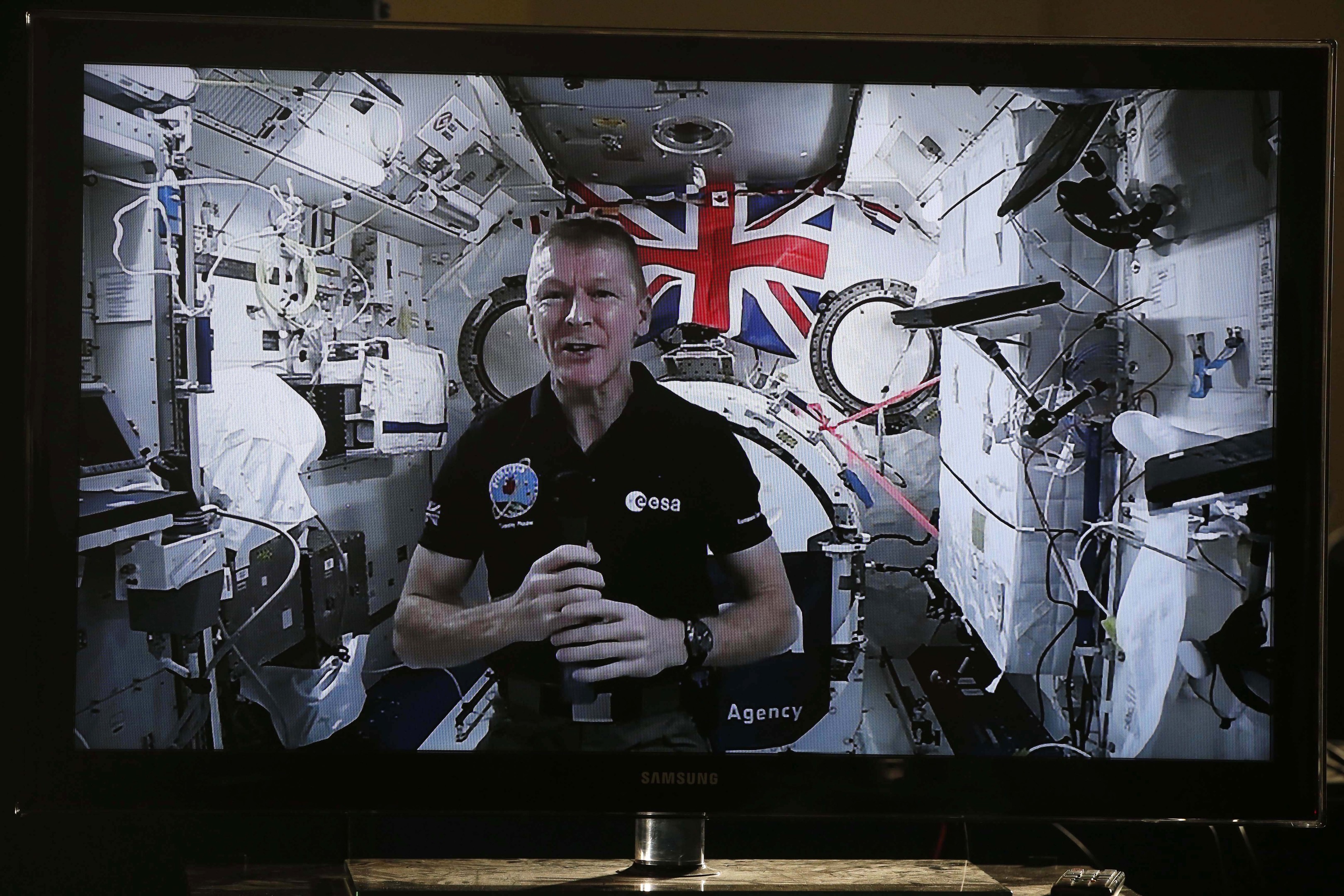 British ESA astronaut Tim Peake on board the International Space Station (PA)