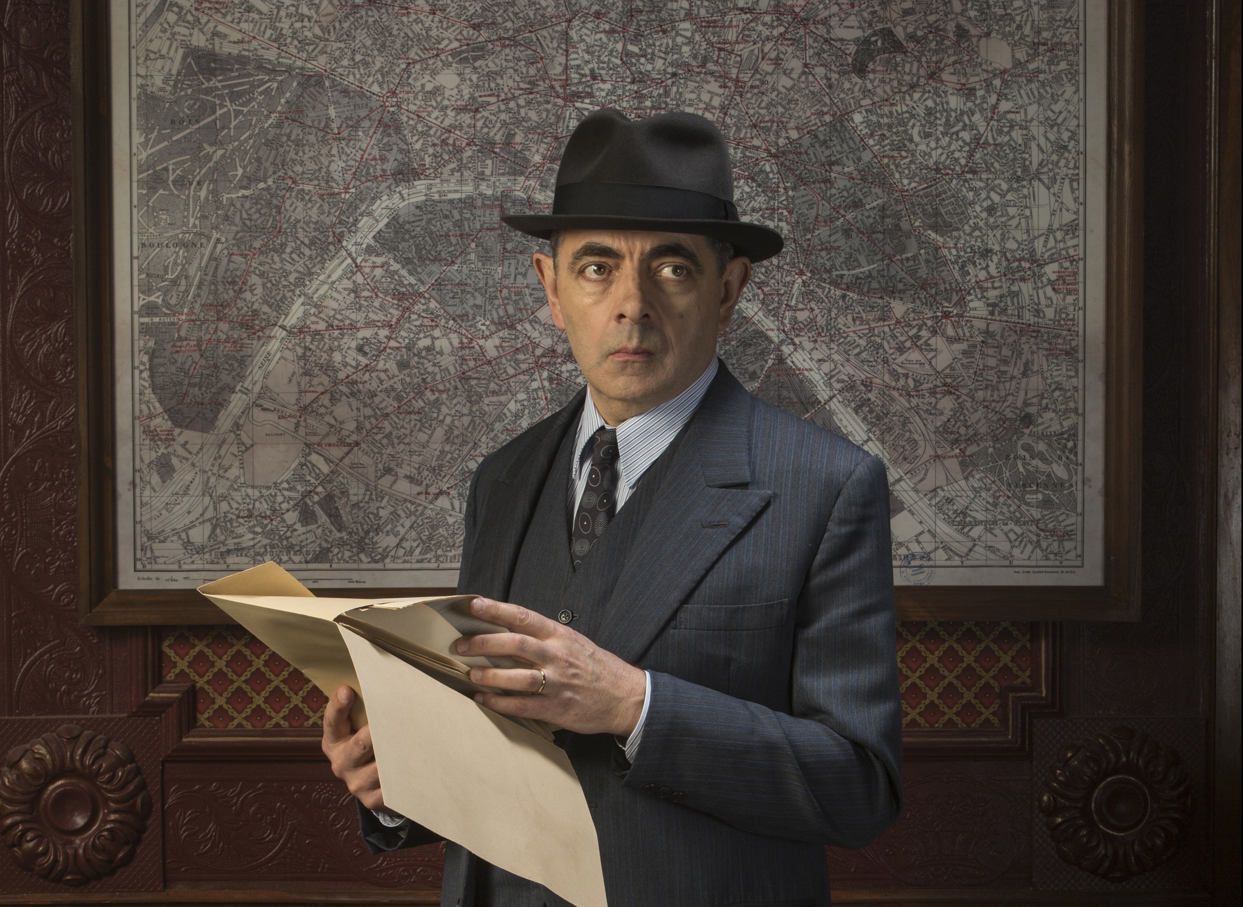 Rowan Atkinson as Maigret (ITV/Ealing Studios/Colin Hutton)