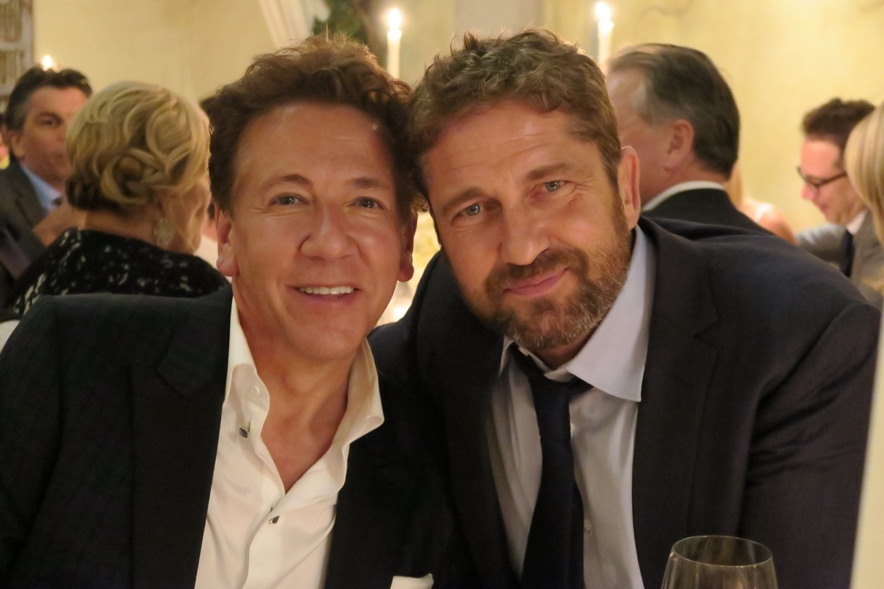 Ross King with his pal Gerard Butler