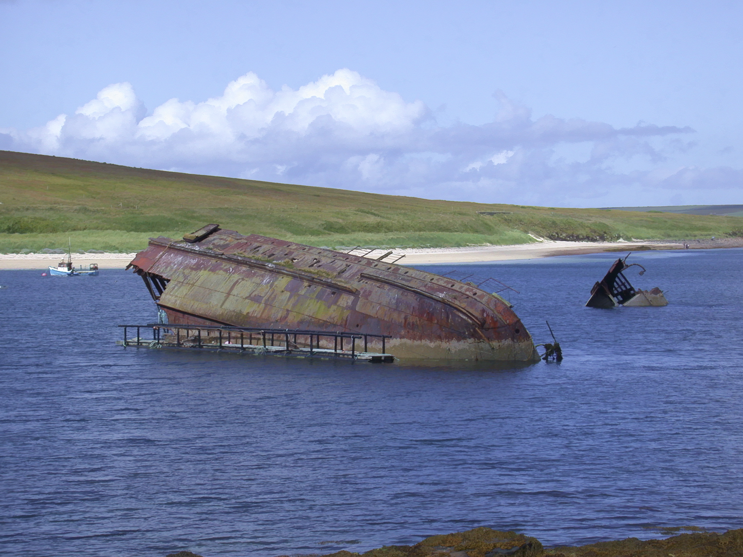 Scapa flow was used as a base by the Royal Navy during both world wars (hstiver)