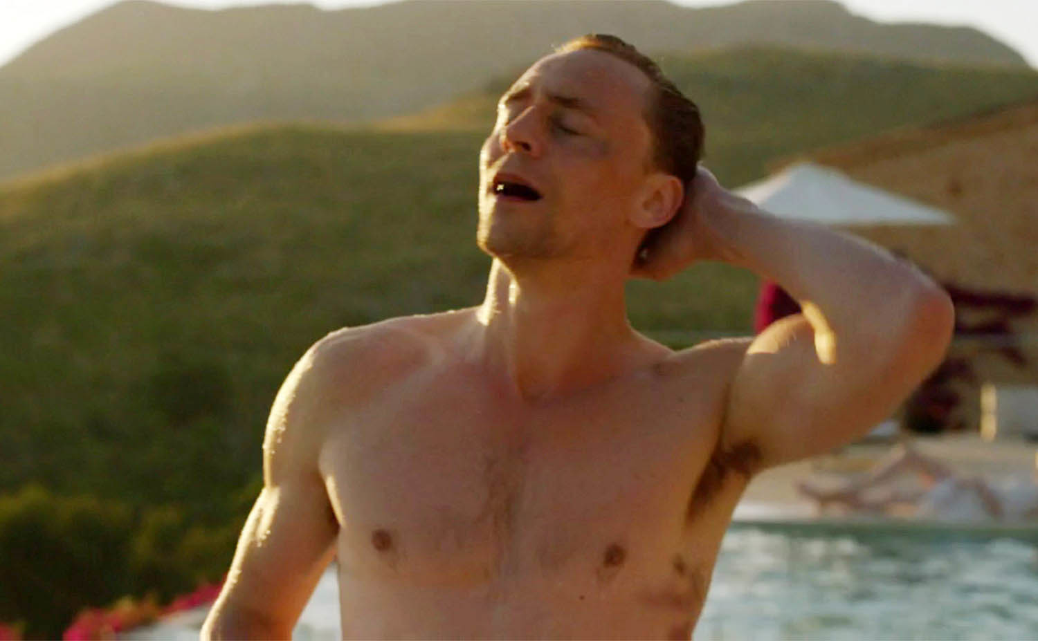 Tom Hiddleston appeared shirtless in The Night Manager