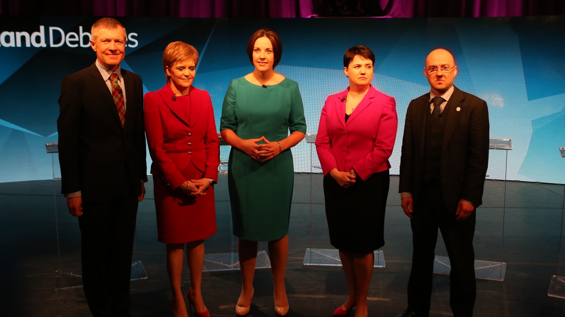 The five main Scottish political party leaders are questioned (PA)