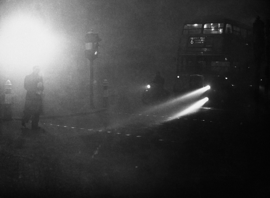 A thick smog envelops London, causing many deaths and injuries, 1952 (PA Archive)