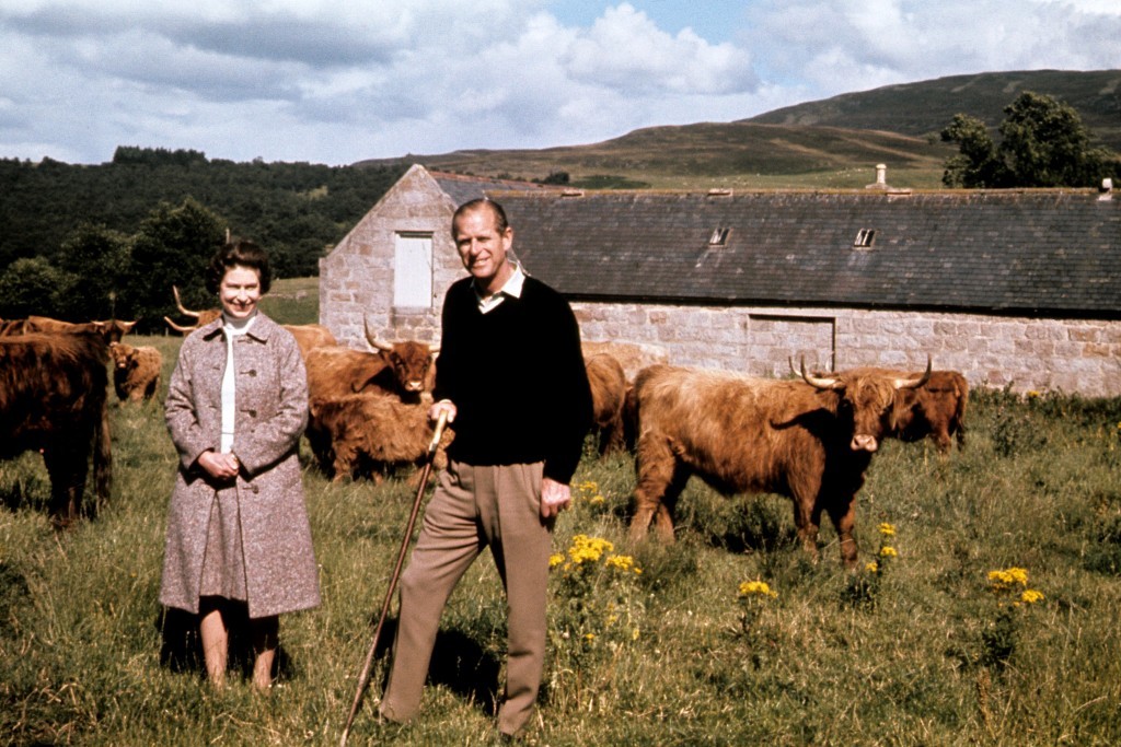 Queen Elizabeth II and the Duke of Edinburgh during a visit to a farm on their Balmoral estate, to celebrate their Silver Wedding anniversary (PA Archive)