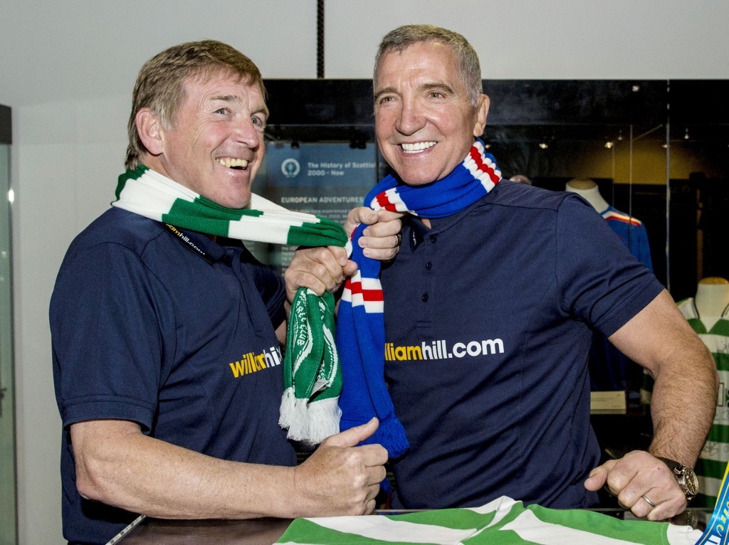 Ex-Old Firm rivals Kenny Dalglish (left) and Graeme Souness look ahead to the Scottish Cup semi-final between Celtic and Rangers (SNS Group)