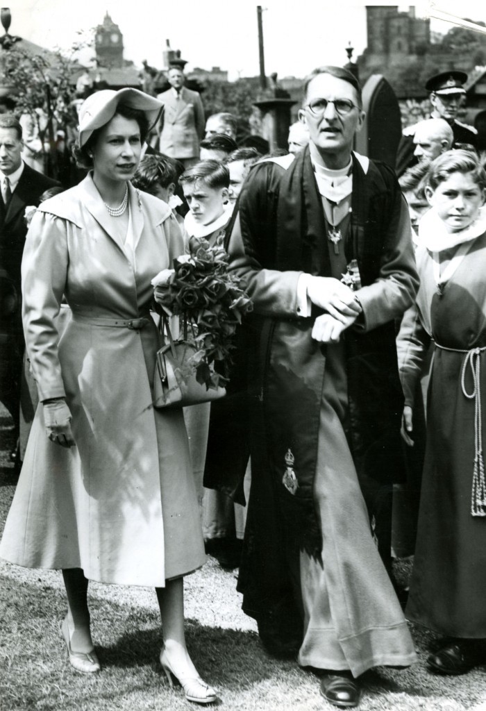 1952: Surrounded by crowds of well-wishers in Edinburgh in 1952 (Pic: DC Thomson)