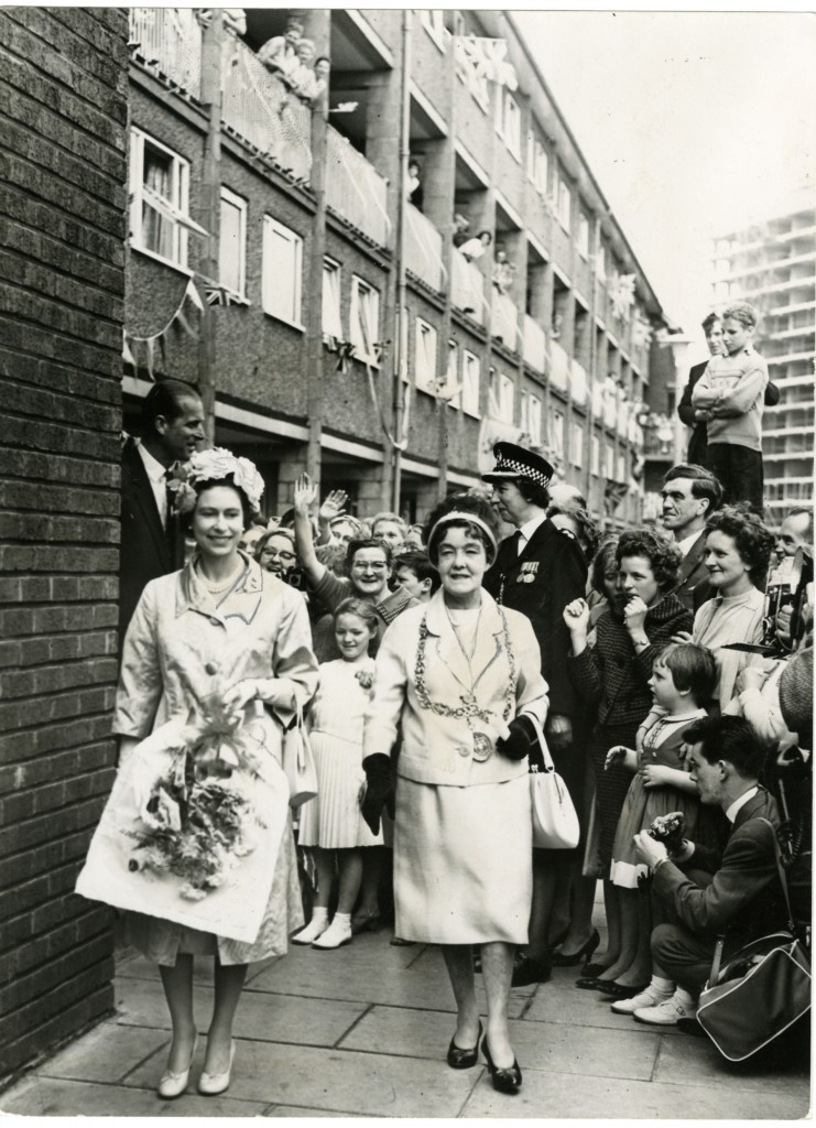  The Queen is greeted with cheers on a visit to the Gorbals in 1961 (DC Thomson)