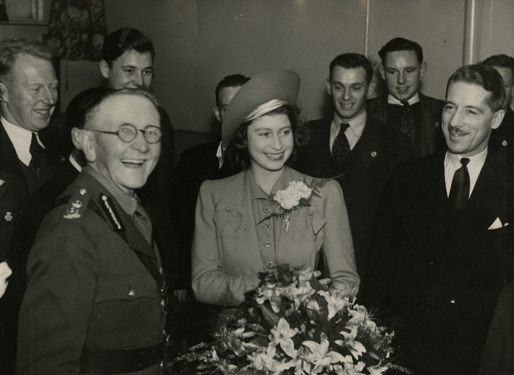 Elizabeth’s first public engagement on her own, at Aberdeen Sailors’ Home where she met with some young sailors (AJL)