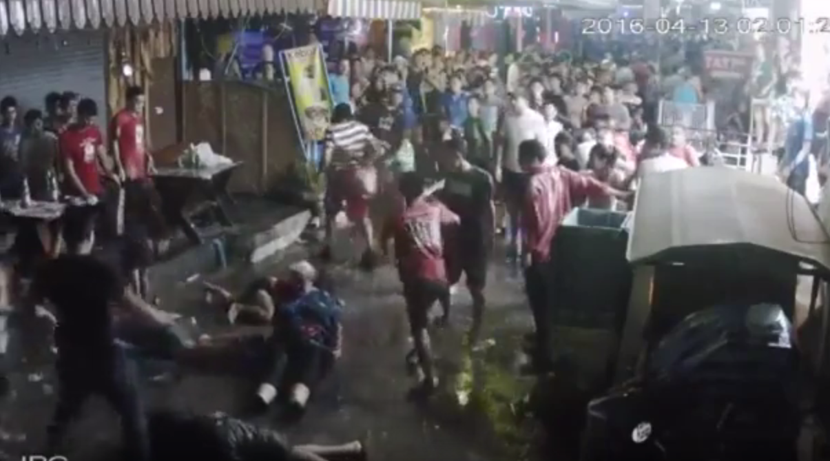 CCTV footage leaked online shows the horrific attack
