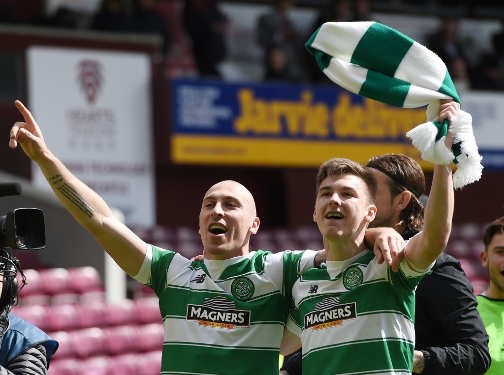 Scott Brown (left) and Kieran Tierney  (SNS Group / Craig Williamson)