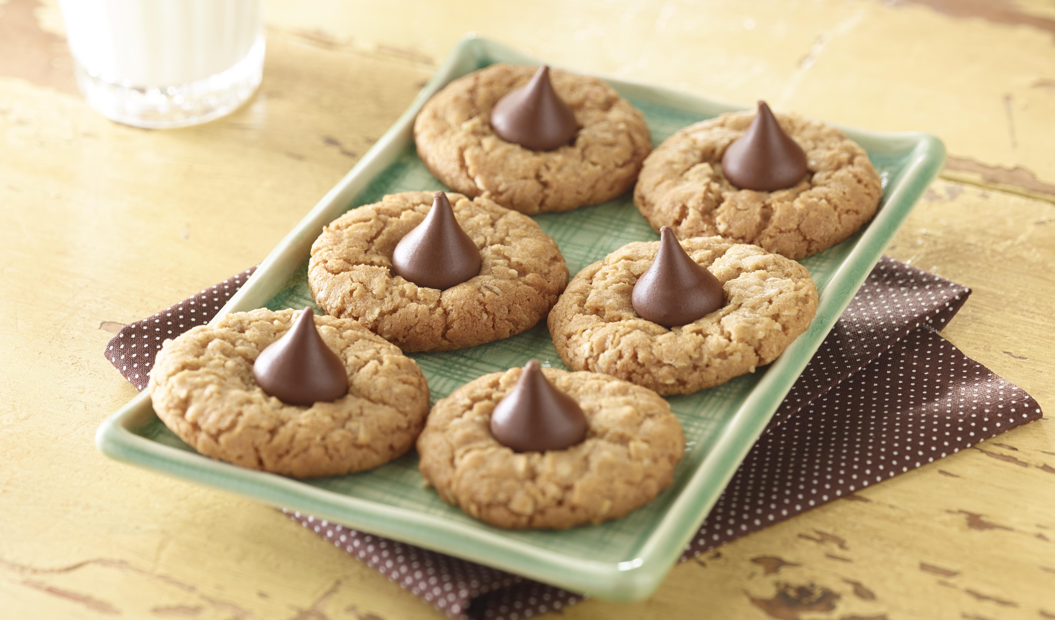 Chocolate drop peanut butter cookies