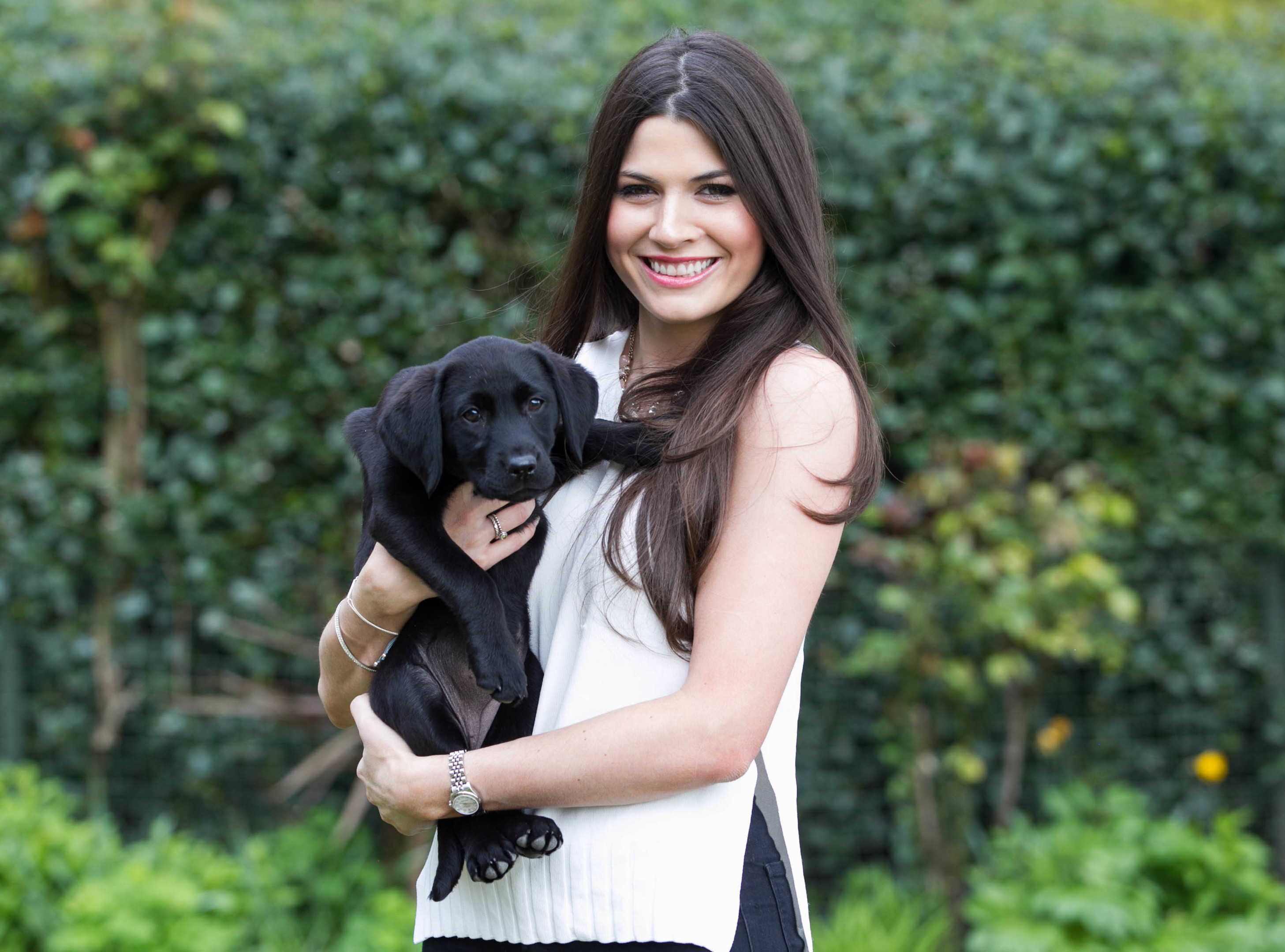 Miss Scotland Mhairi Fergusson with new puppy Tilly (C Austin/ DC Thomson)