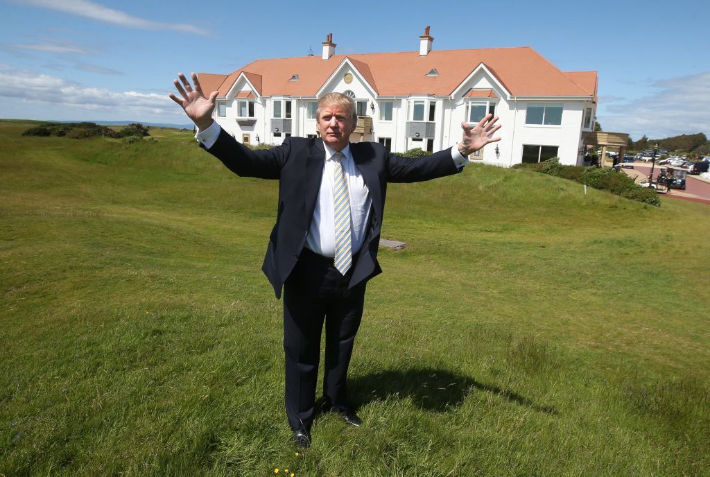 Donald Trump at Turnberry (Andrew Milligan / PA Wire)