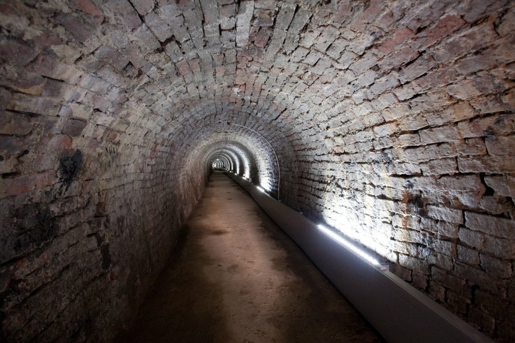 The eerie Victoria Tunnel