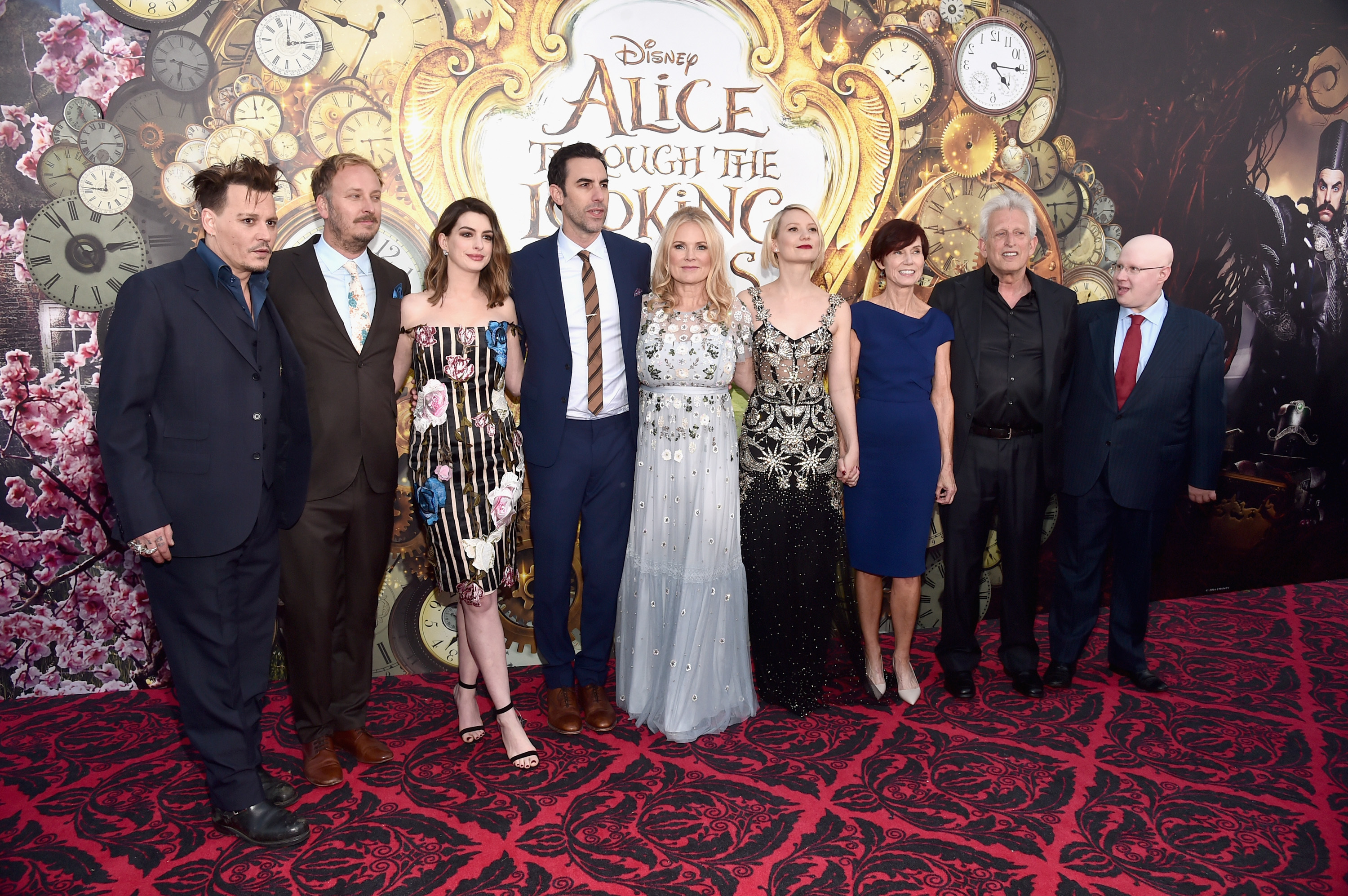 Some of the film's cast and crew (Alberto E. Rodriguez/Getty Images for Disney)