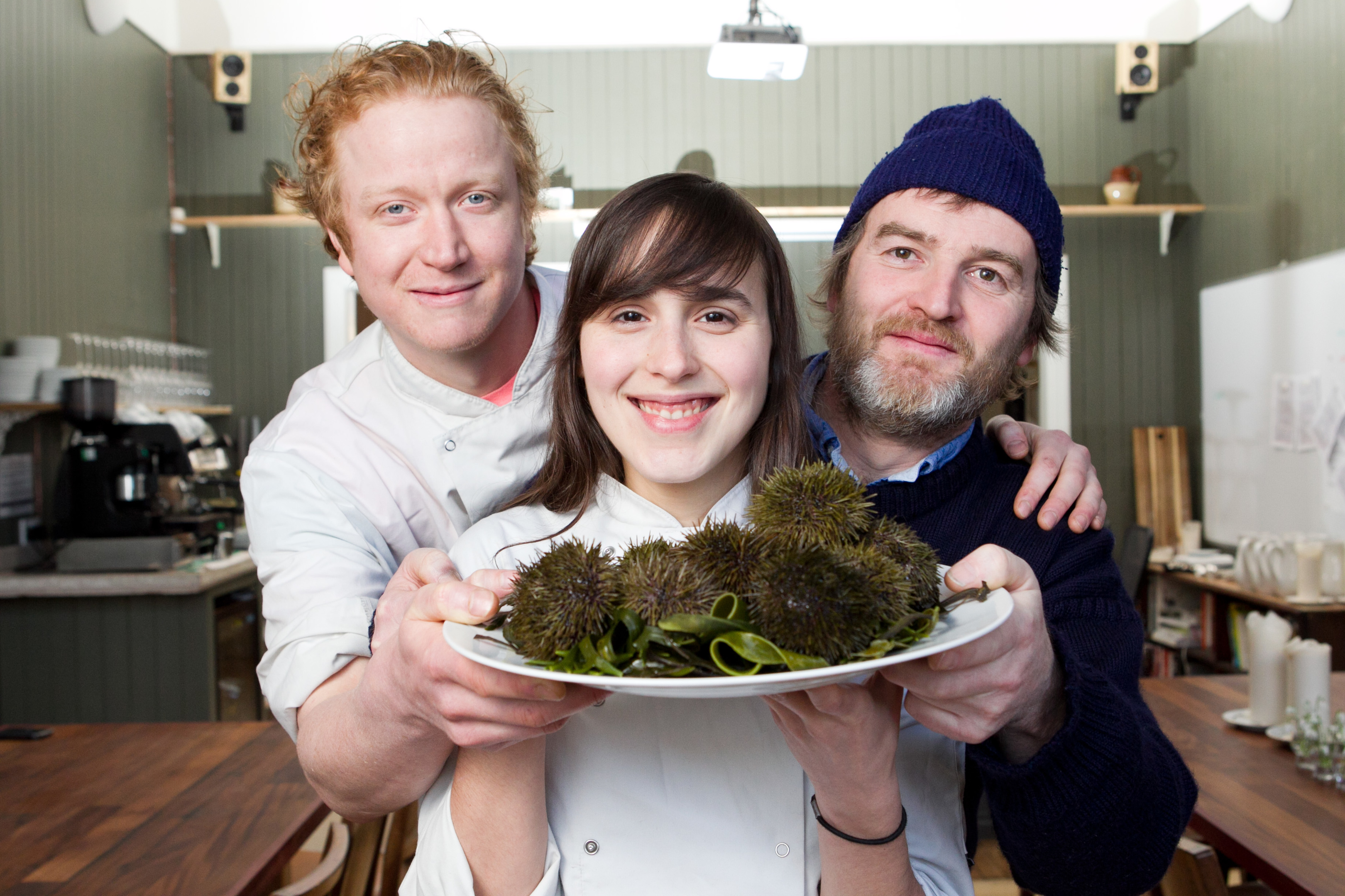 Roddy Sloan supplies Edinburgh Food Studio. Roddy is here with its chefs/owners Sashana Souza Zanella and Ben Reade (Andrew Cawley/ DC Thomson)