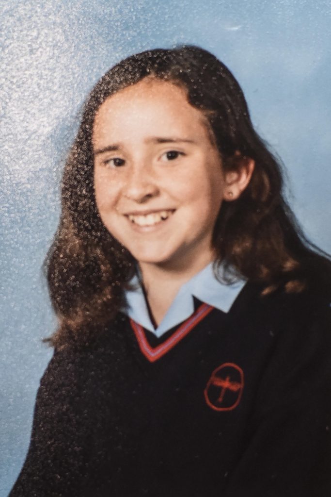 Rachael's school photo (Dan Rowlands / Mercury Press)