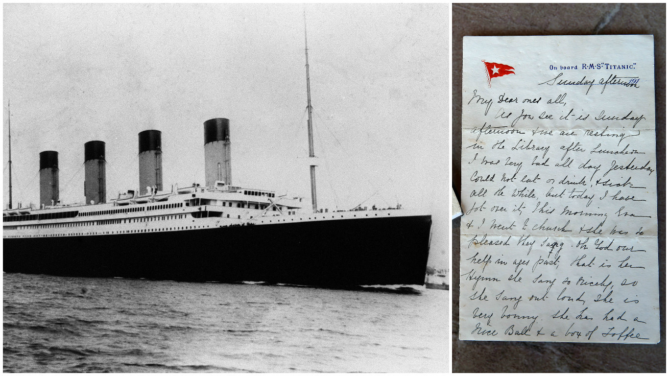 The last letter written on Titanic (PA Archive & William Cherry/Presseye)