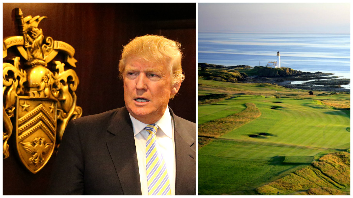 Trump's Turnberry course (Andrew Milligan / PA Wire & Getty Images)