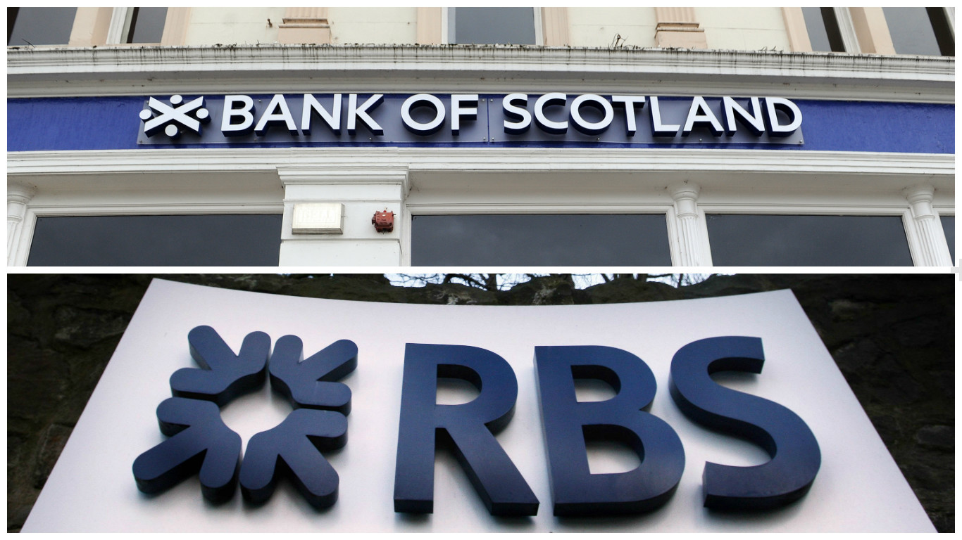 Bank of Scotland and RBS have been named in the papers