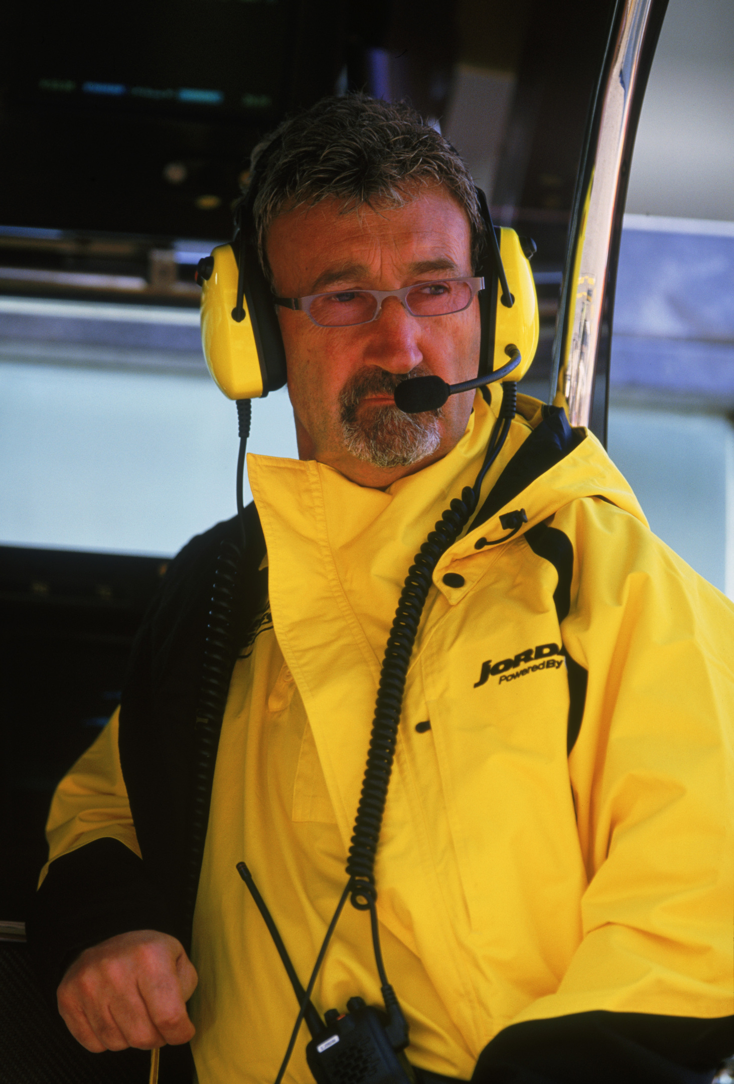 Eddie Jordan during the San Marino Formula One Grand Prix in 2003 (Clive Mason/Getty Images)