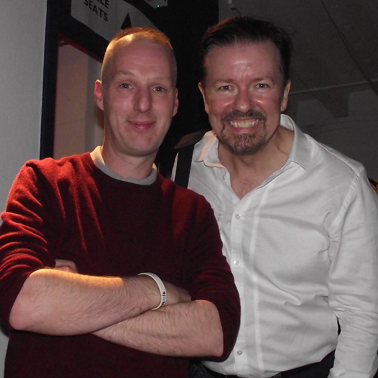 Ross Owen and Ricky Gervais