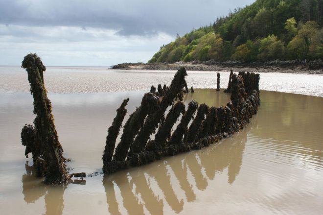 What used to be a schooner at Kirkcudbright (John McCarthy/Samphire Project)