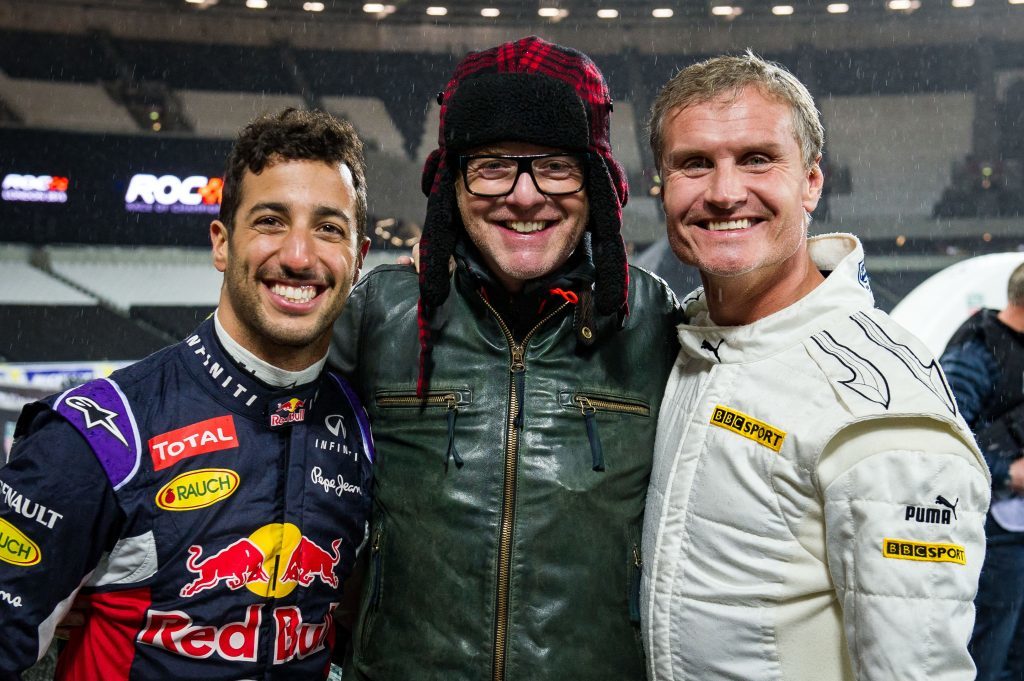 Daniel Ricciardo, Chris Evans and David Coulthard on Top Gear (Mark Yeoman / BBC)