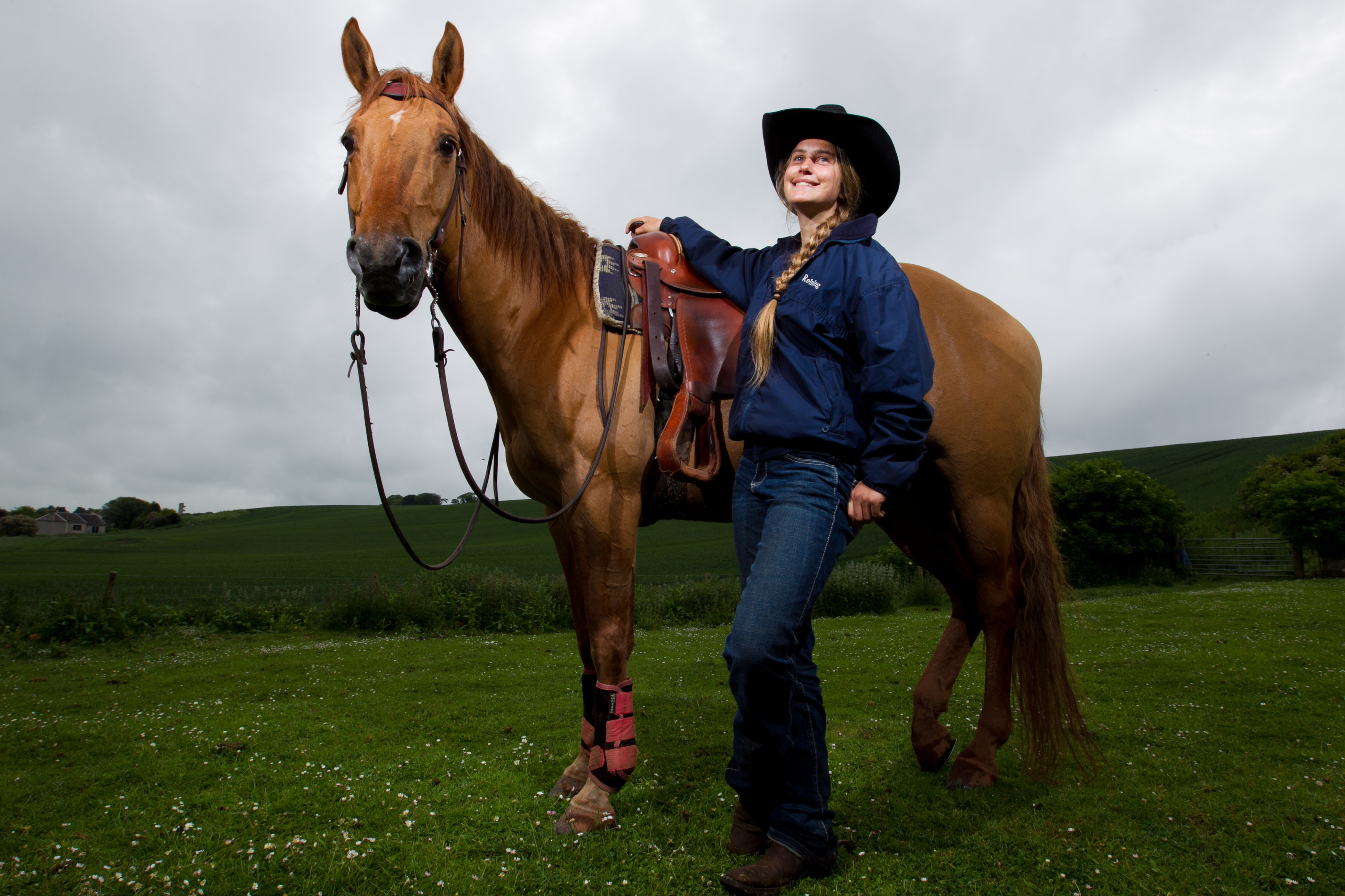 Olivia Lochhead who is going out to Australia to represent Great Britain in Western horse-riding competition (Andrew Cawley/ Sunday Post)