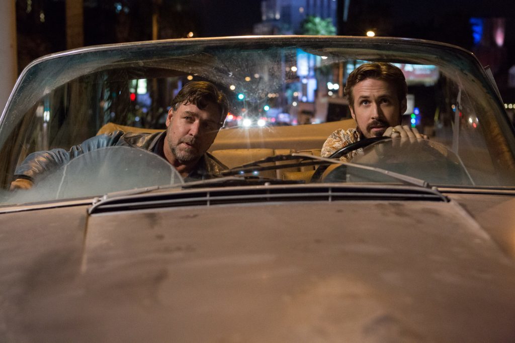 Gosling as Holland March and Crowe as Jackson Healy (PA Photo/Warner Bros.)
