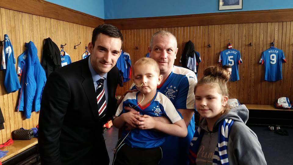 Jake met his Ibrox heroes