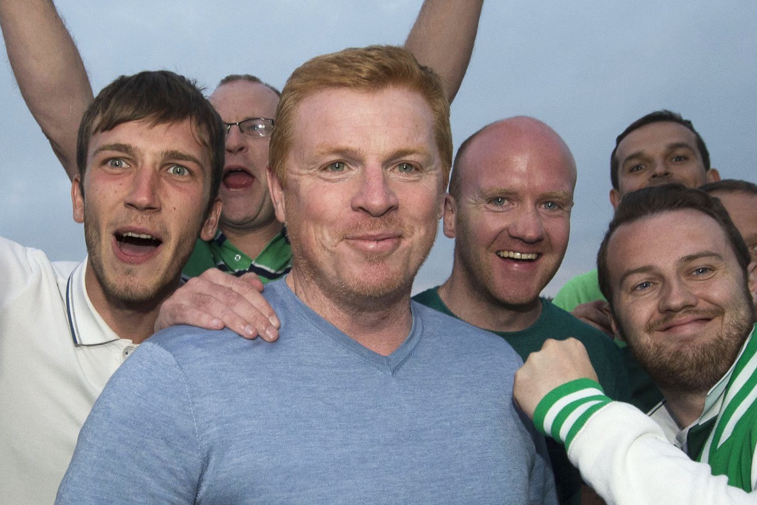 Hibs fans welcome Neil Lennon (SNS Group / Bill Murray)