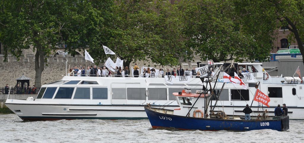 The boats on the Thames (John Stillwell/PA Wire)