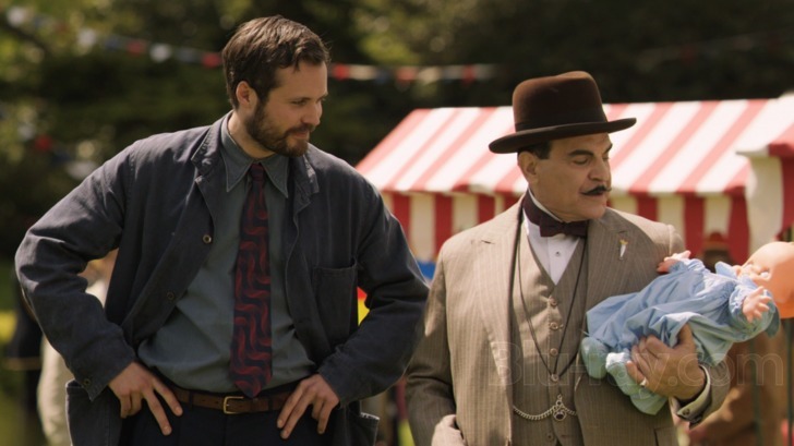 Actor James Anderson in the last edition of Poirot with David Suchet