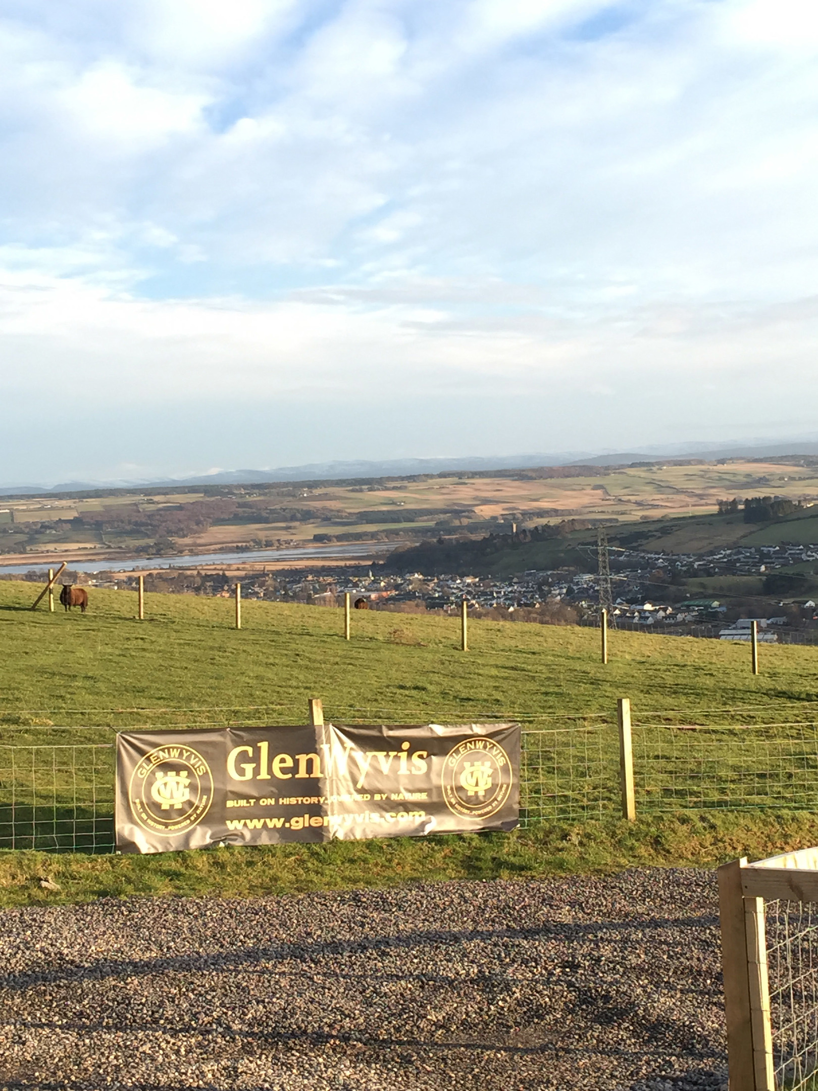 The plot of land designated for the distillery