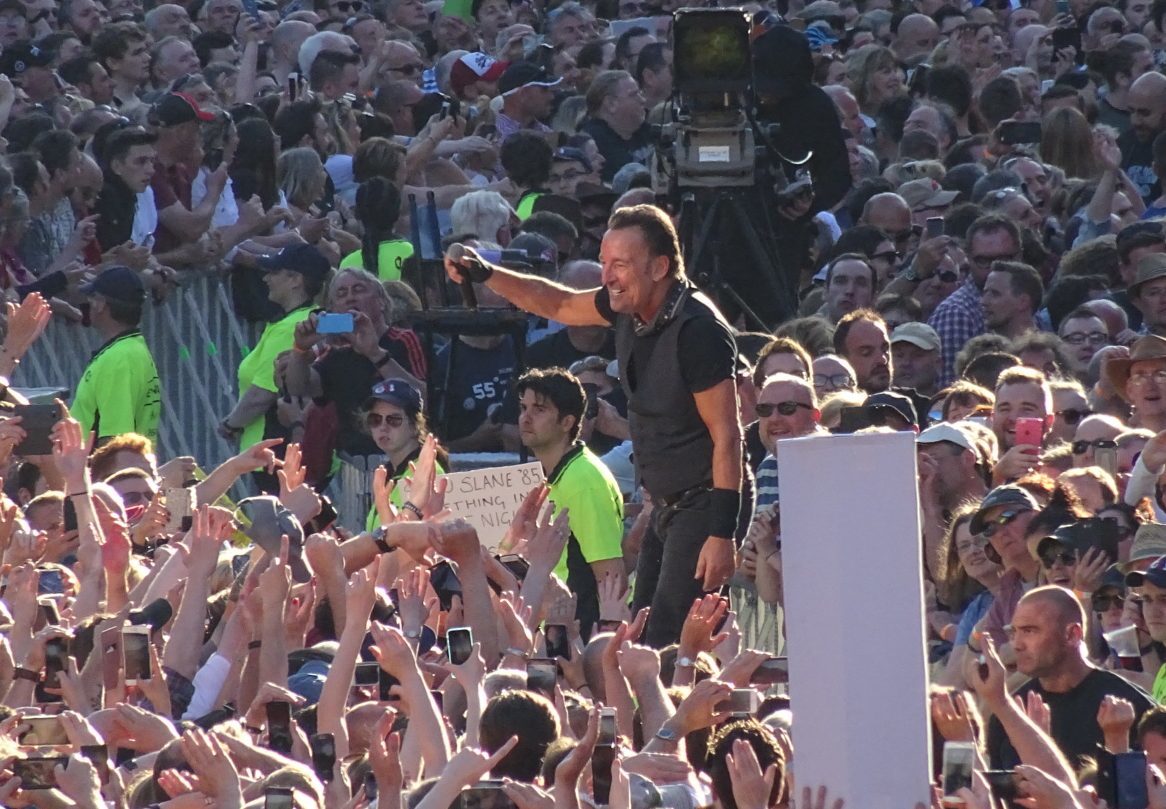 Springsteen in the crowd