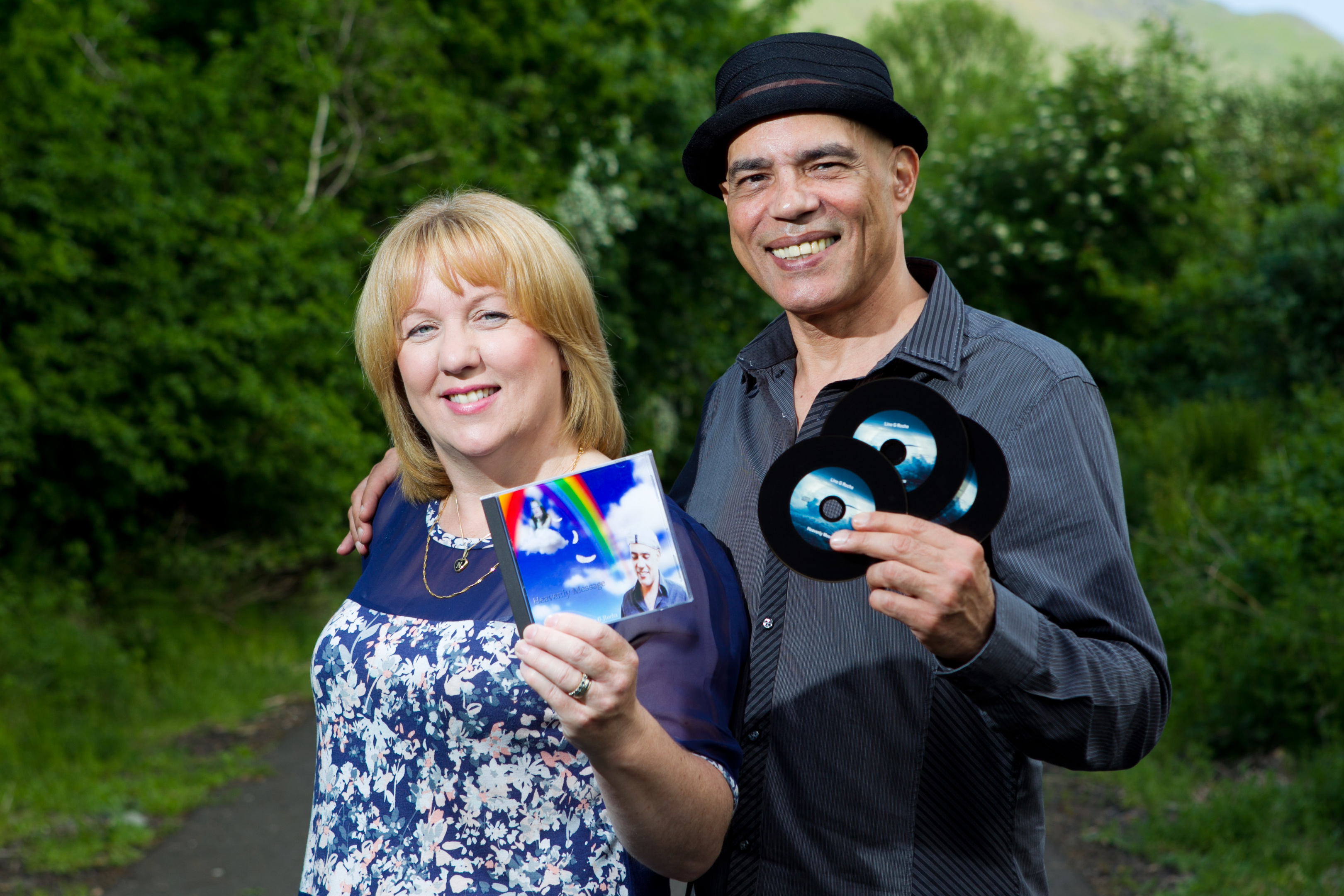 Helen Nicol with singer/producer Lino G Rocha (Andrew Cawley/Sunday Post)