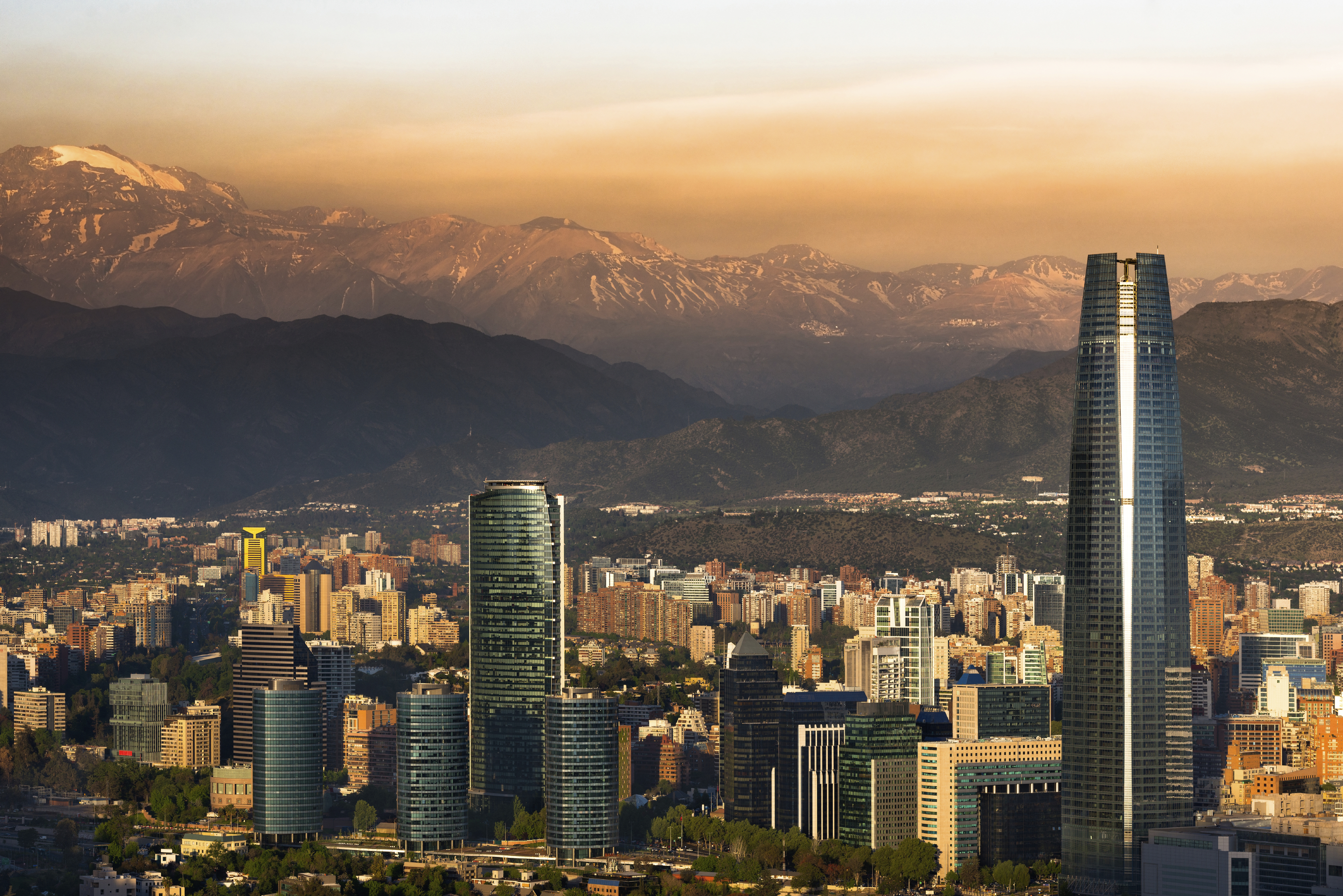 Santiago de Chile with Los Andes mountain range in the background (Getty Images)