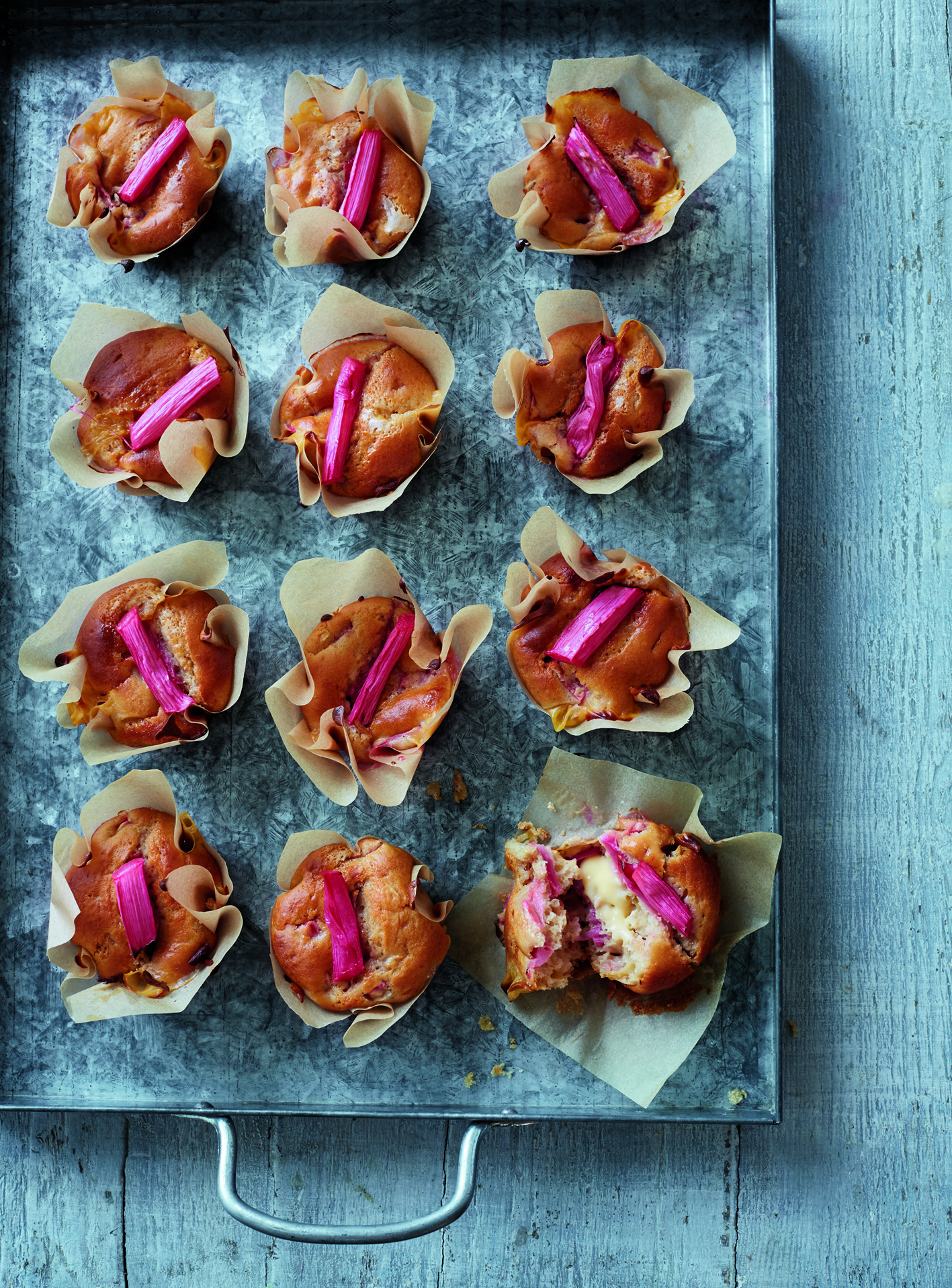 Rhubarb and custard muffins from Tanya Bakes by Tanya Burr