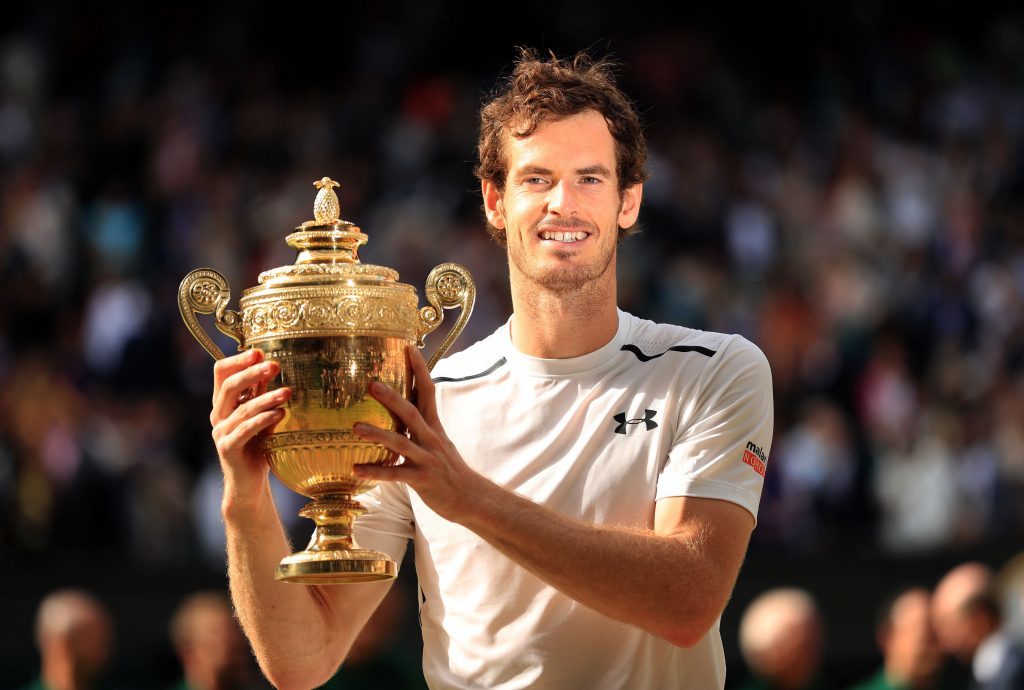 Andy Murray with the trophy (Adam Davy/PA Wire)
