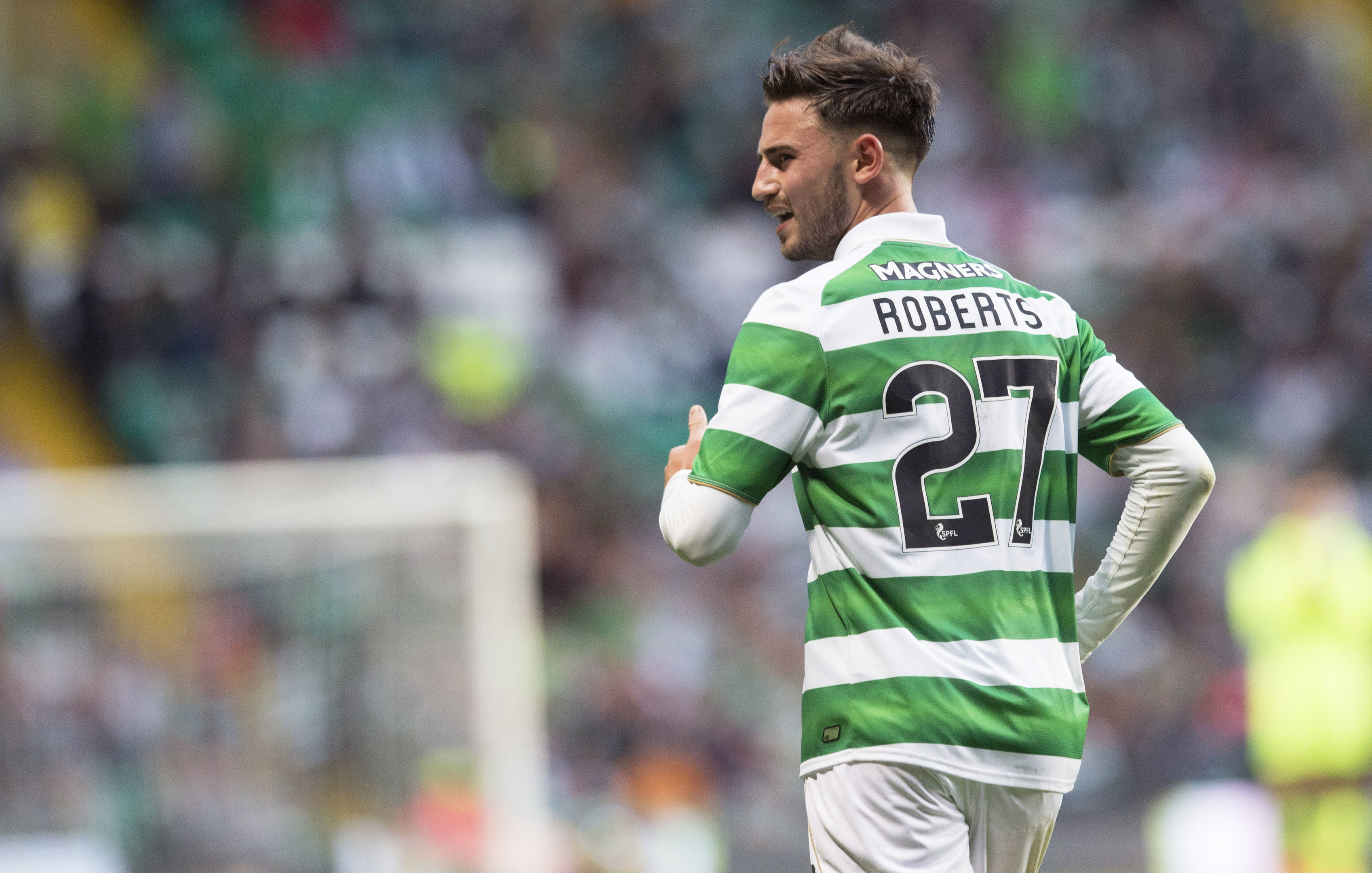 Patrick Roberts in action against Lincoln Red Imps (SNS Group / Rob Casey)