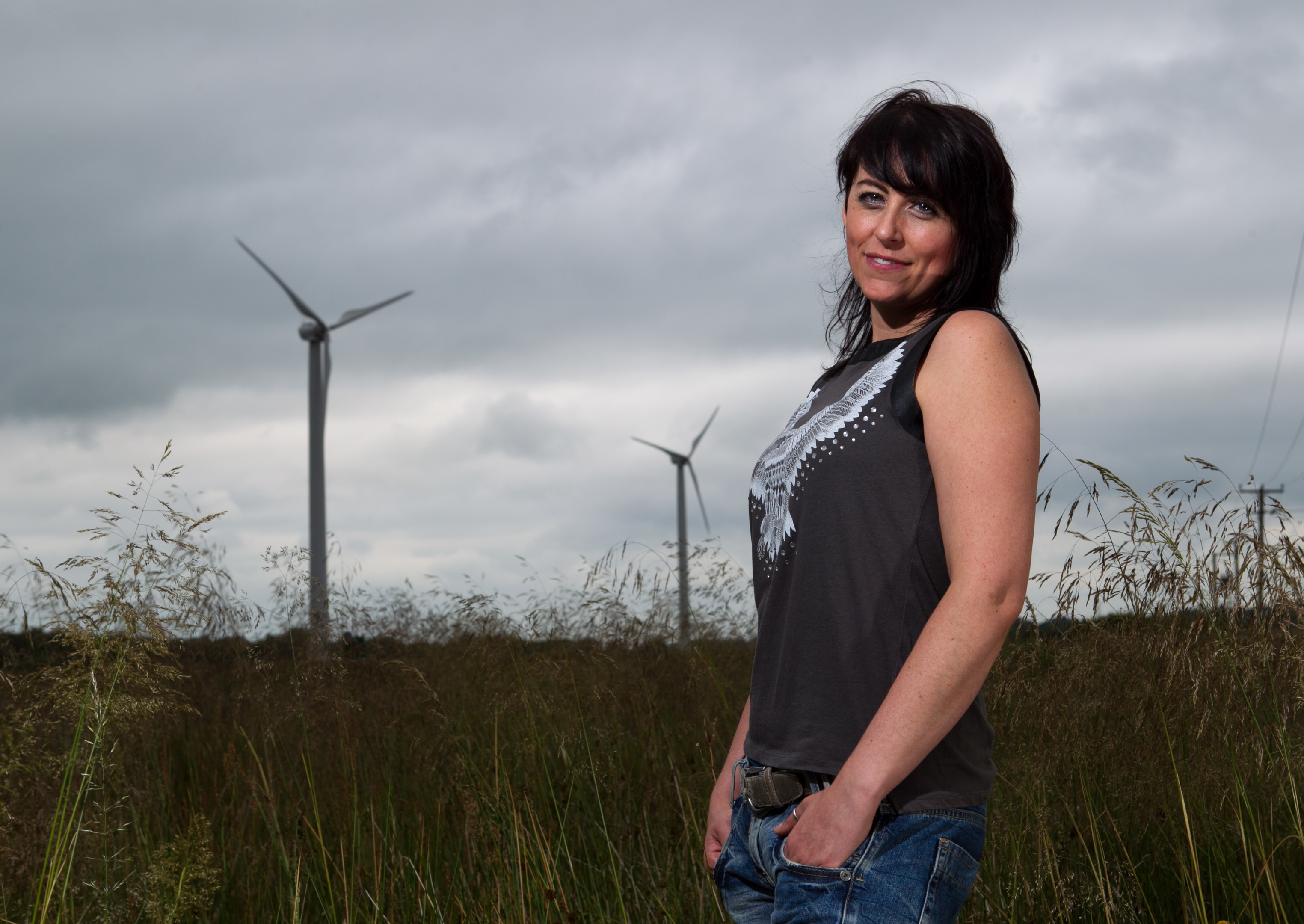 Alison Prior, who had a fear of wind turbines (Andrew Cawley / DC Thomson)