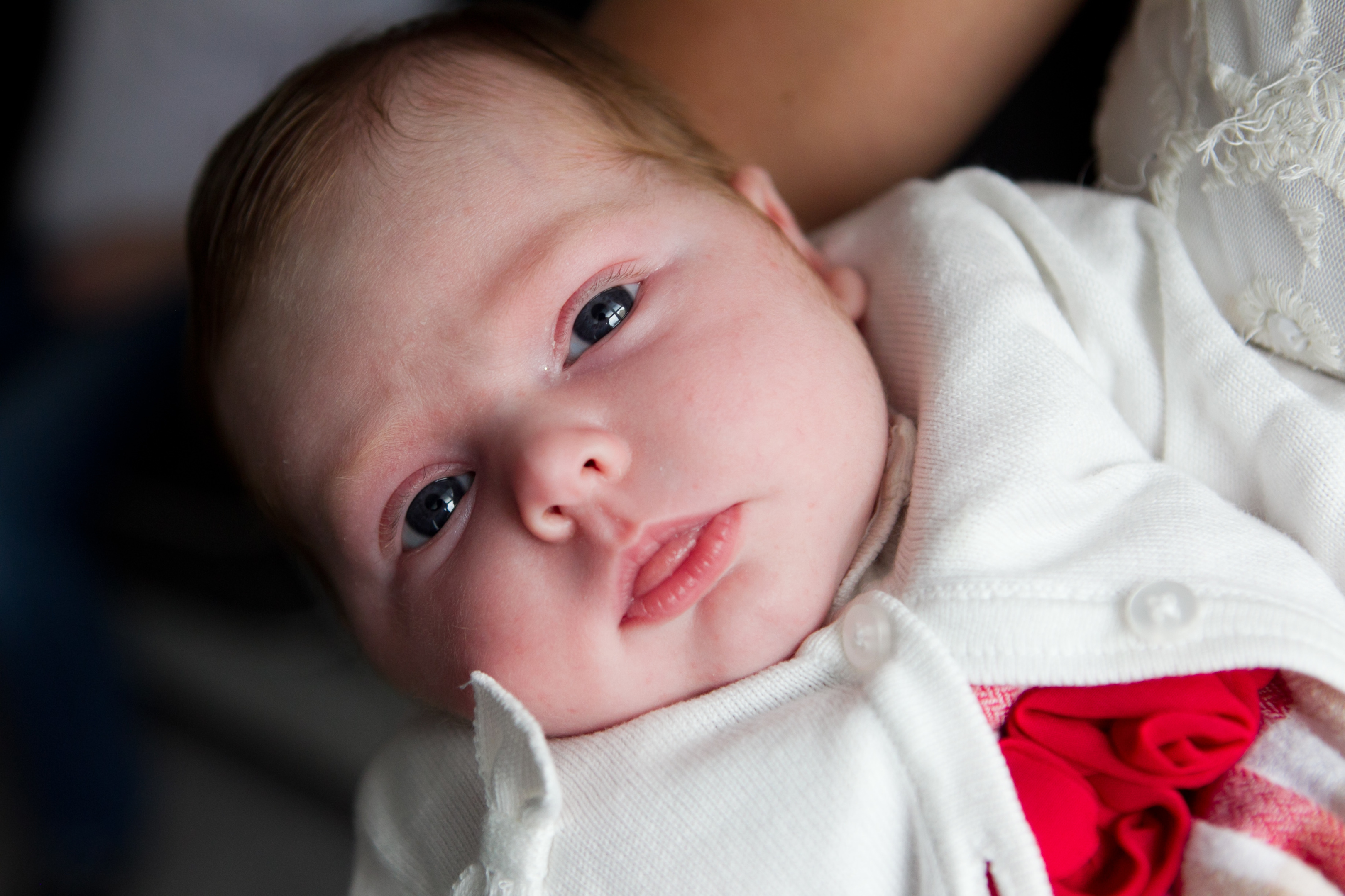 Airdrie manager, Eddie Wolecki Black's newborn baby Sophia (Andrew Cawley/DC Thomson)