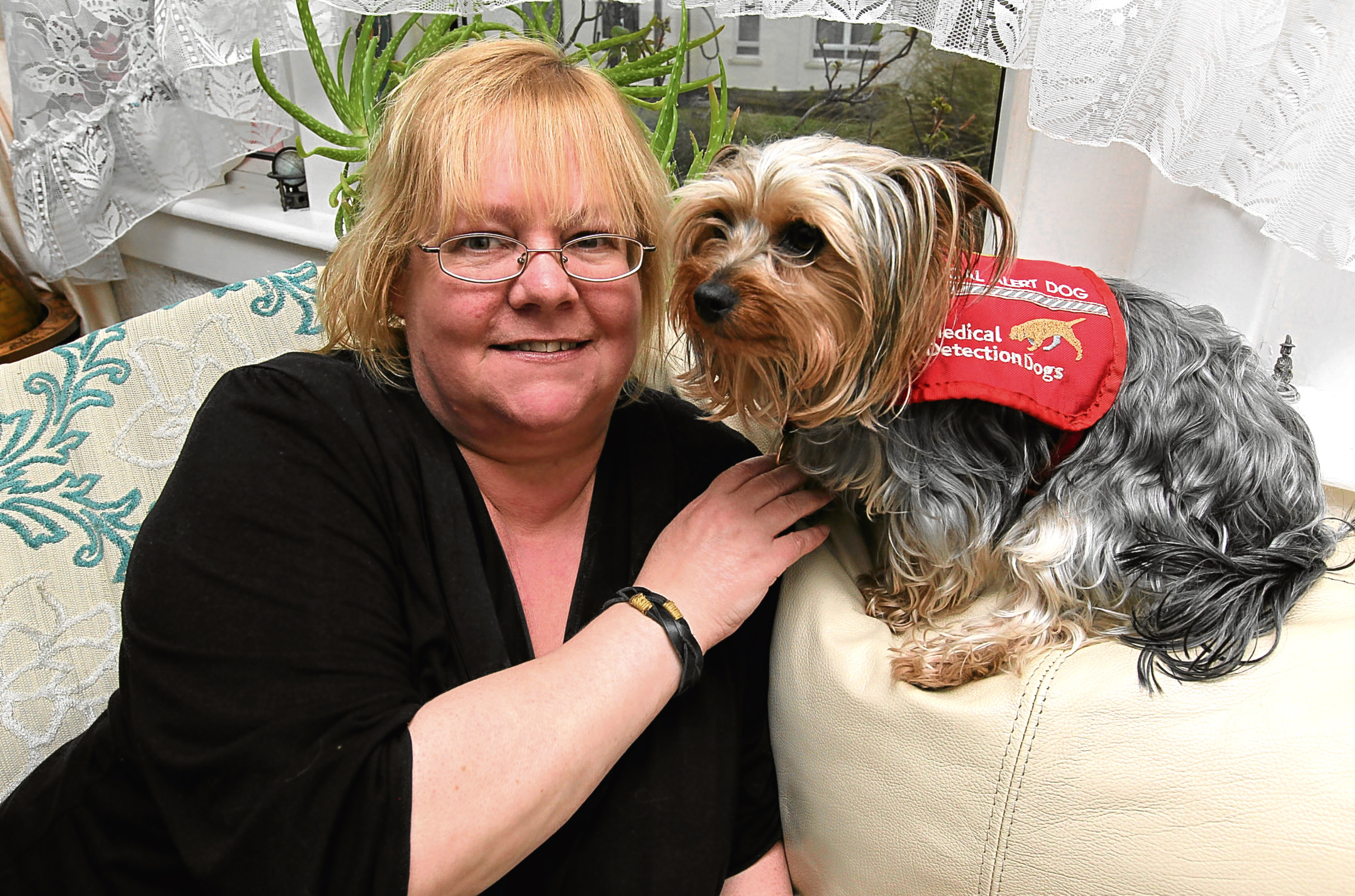 Yvonne and dog Milly (Chris Austin / DC Thomson)