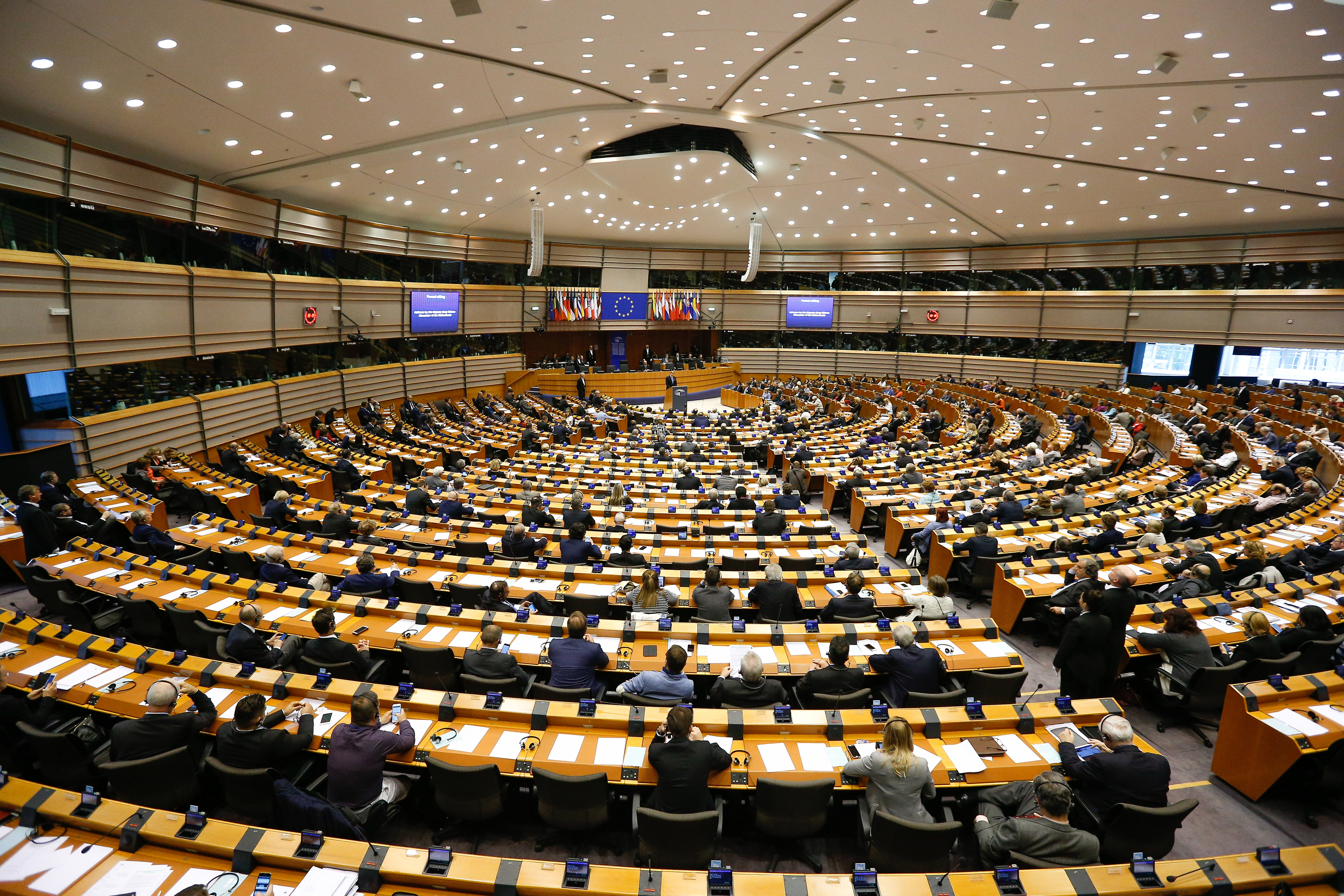 EU Parliament in Brussels, Belgium (EPA/LAURENT DUBRULE)